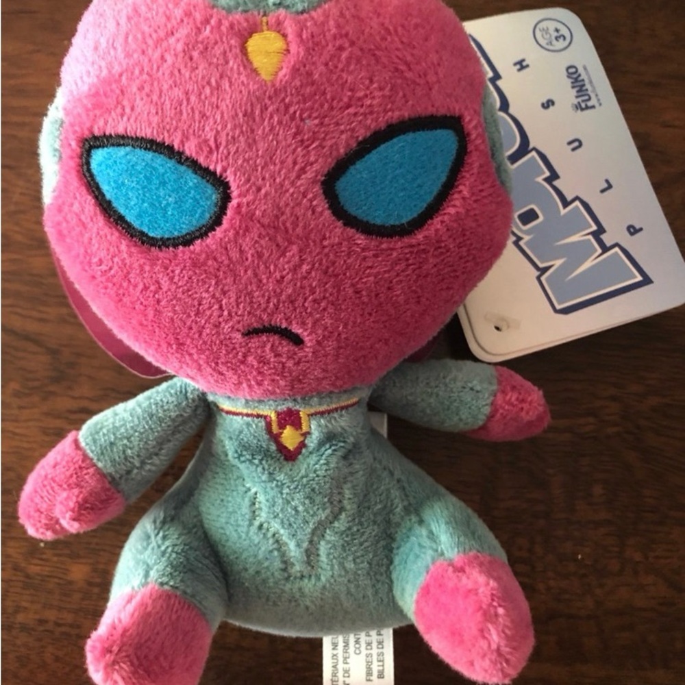 Funko Pop Mopeez Vision Plush Marvel Captain America 3 Civil War Stuffed Toy 5"